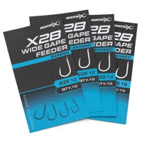 Matrix X2B Wide Gape Feeder Barbed Spade End Hooks